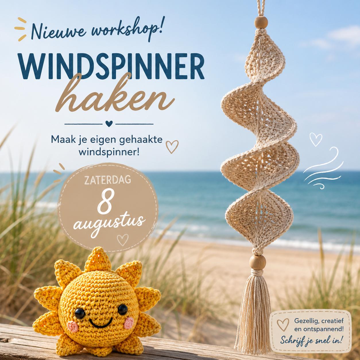Creatieve zomerse workshop; windspinner haken