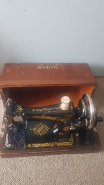 Antieke Singer naaimachine