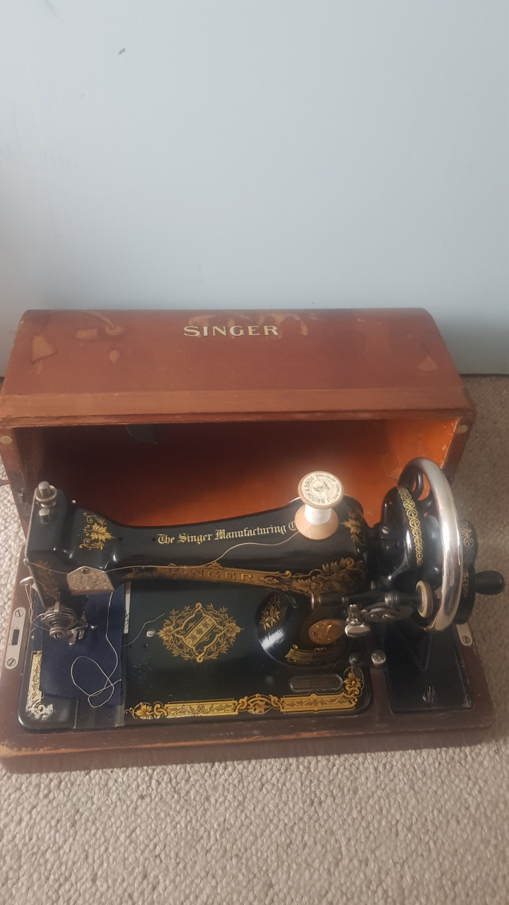 Antieke Singer naaimachine