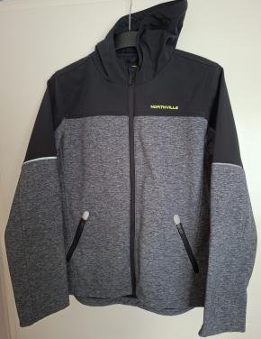 Softshell jas  mt 170, zwart/grijs