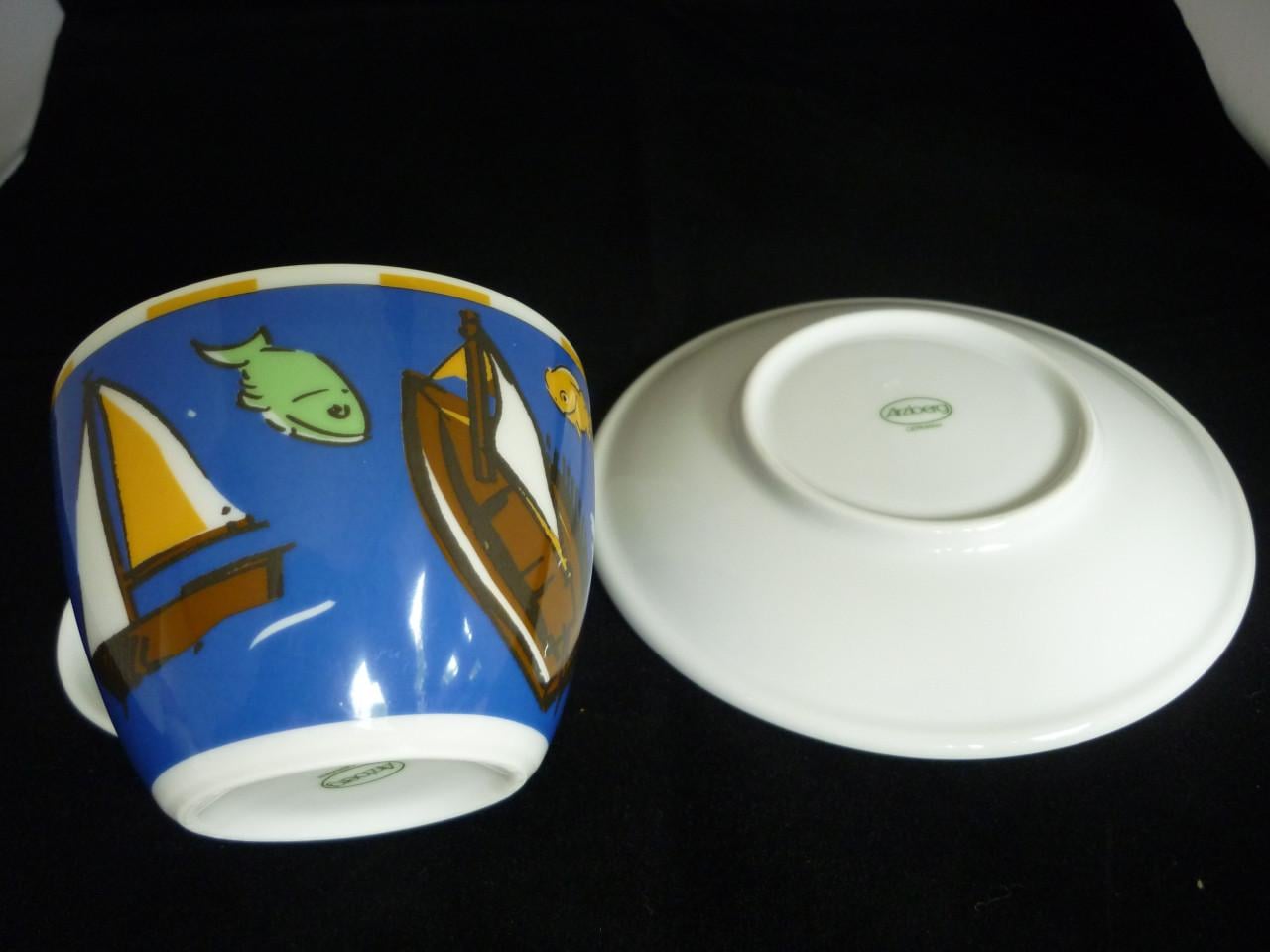 Set van 2 kop en schotel Arzberg Kunst Collectie