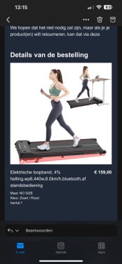 Loopband voor thuis! Nieuw!