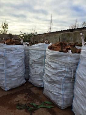 Haardhout in bigbag van 1,5 m3