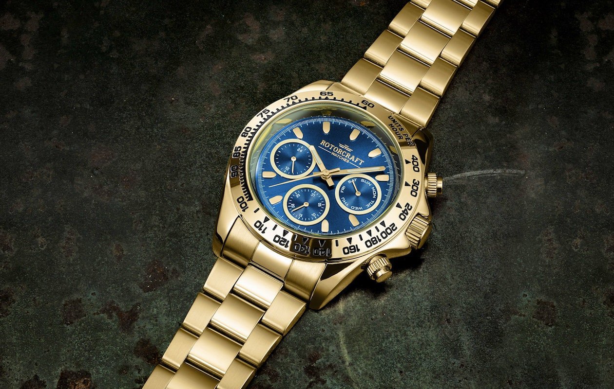 Herenhorloge van Rotorcraft (Cargo RC2703) Zilver Goud of Goud
