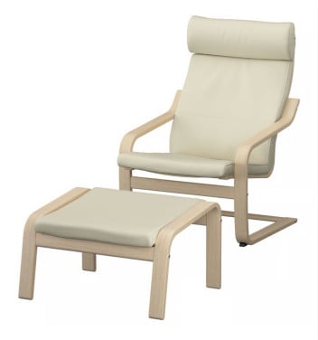 2 DONKERBLAUWE STOELEN MET VOETENBANKEN