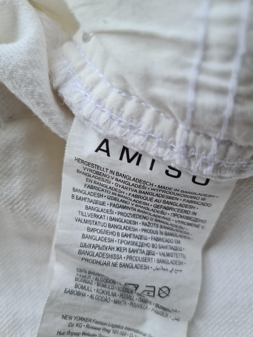 Nieuwe Amisu rechte witte spijkerbroek  Maat M