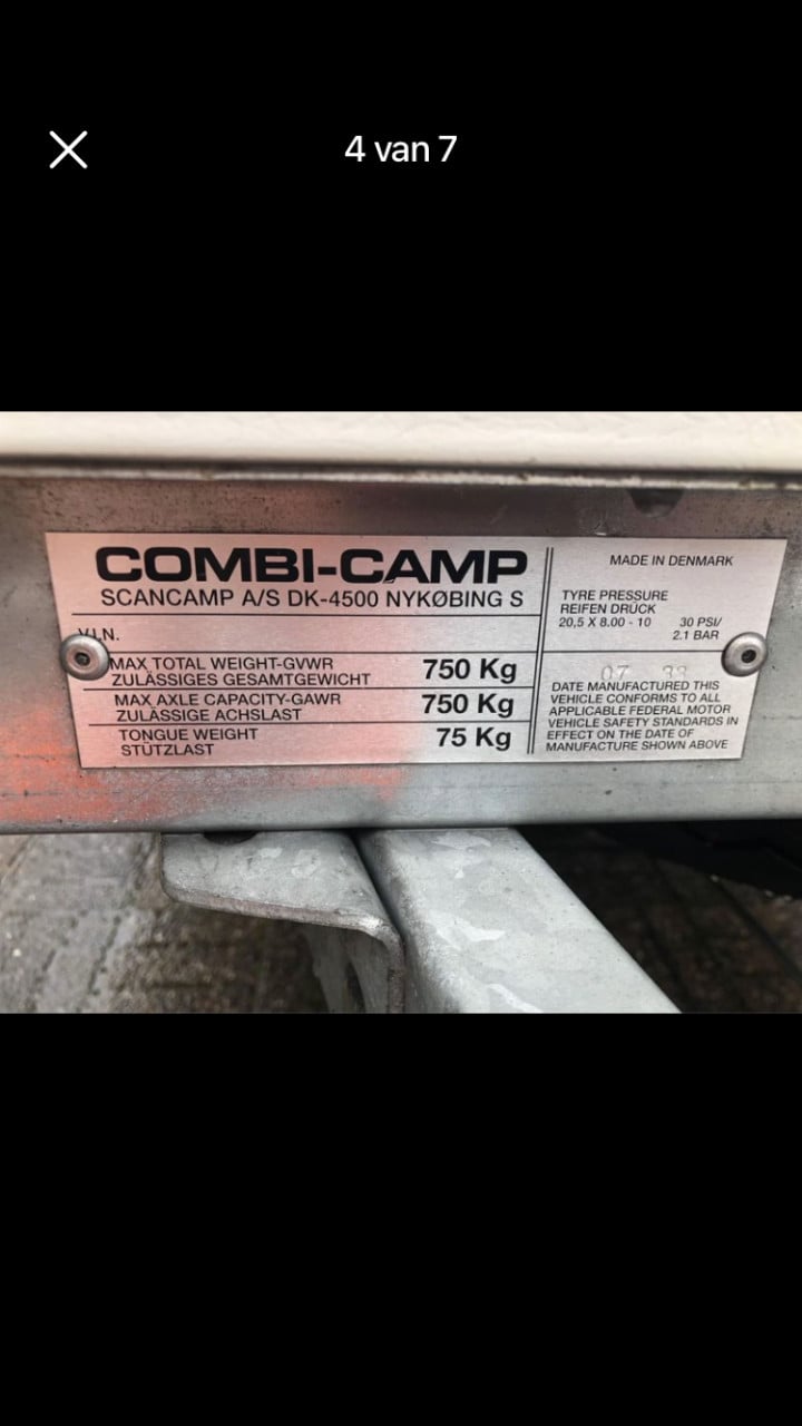 Combi camp vouwwagen