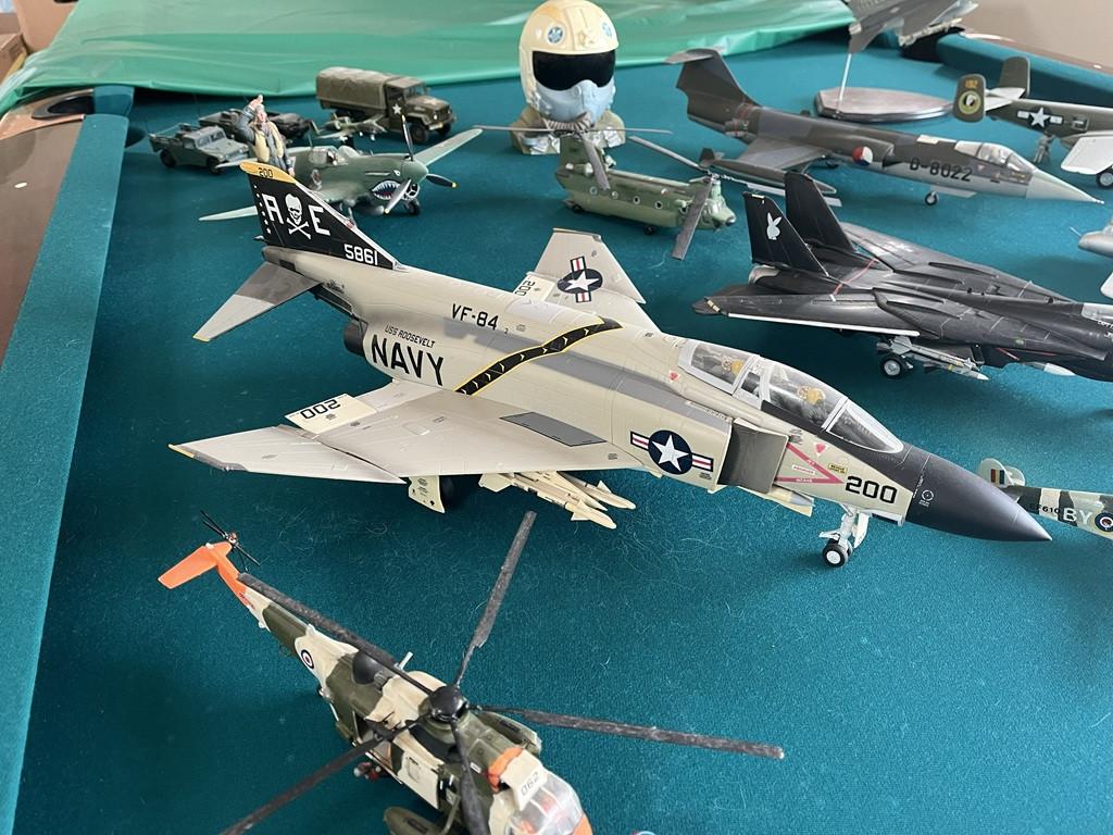 Verzameling vliegtuigmodellen