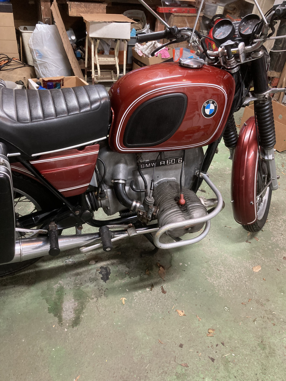 Oldtimer BMW motor 1974 R60/6