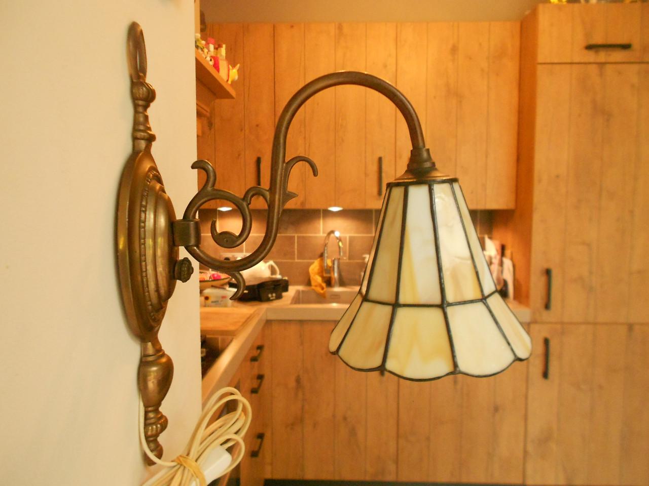 Vintage tiffany wandlampje.