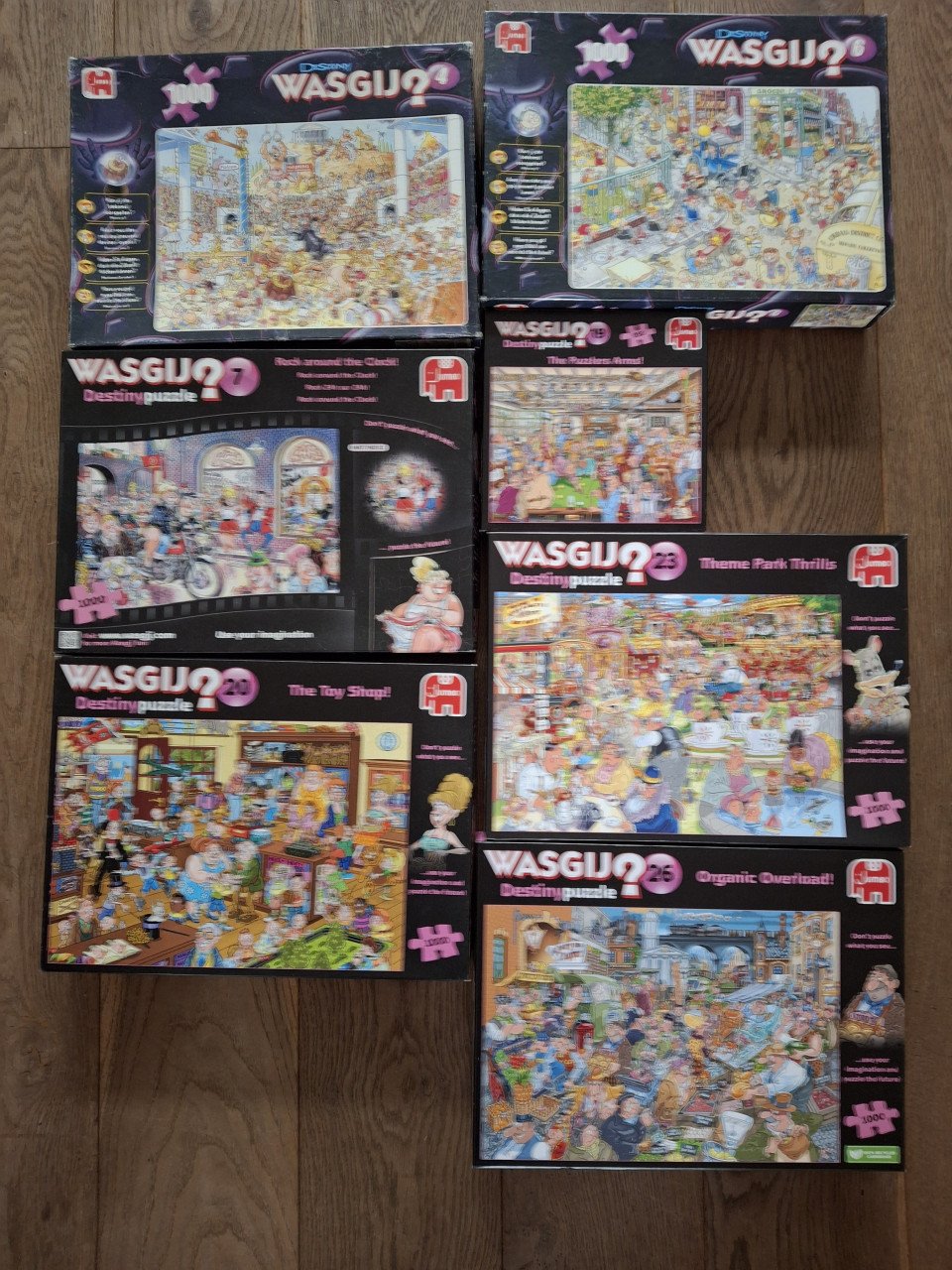 Heel veel WASGIJ en VAN HAASTEREN puzzels, 5 euro per puzzel
