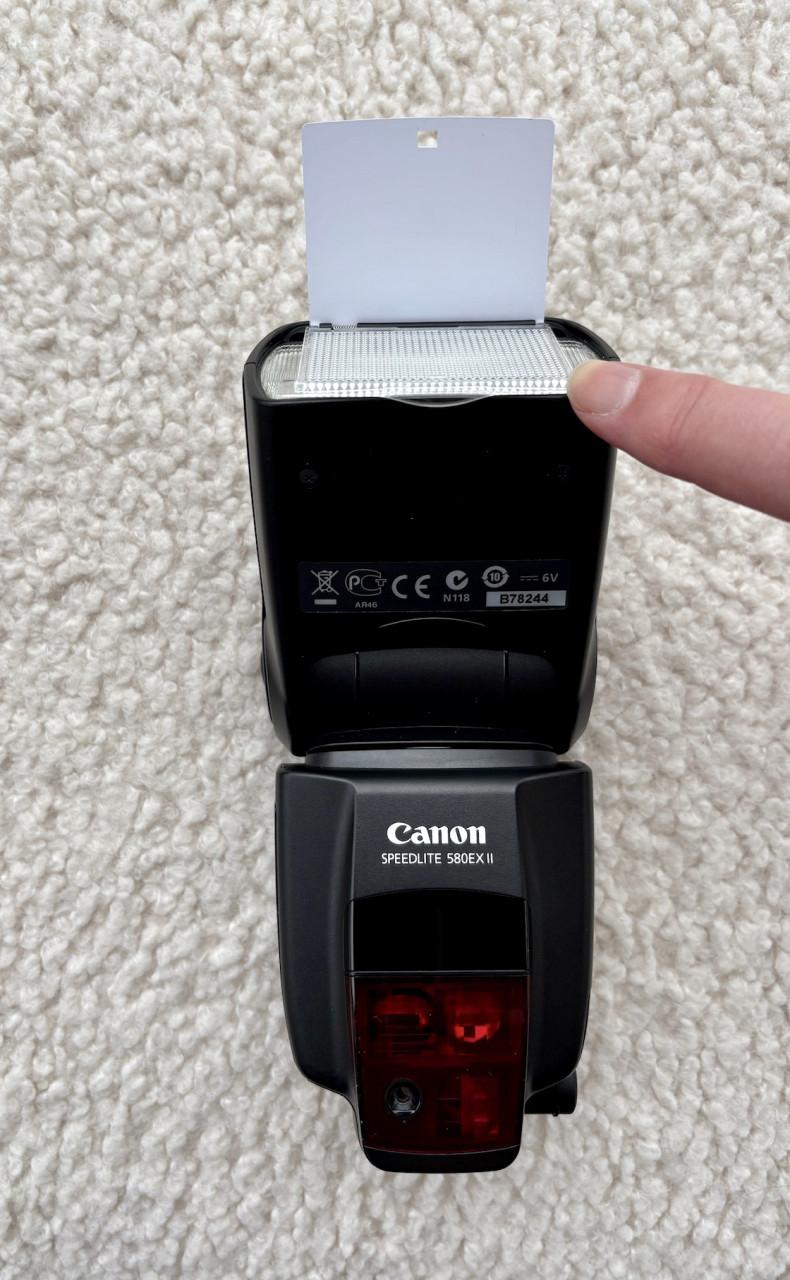 Canon Speedlite 580EX II — nieuwstaat + extra opzet diffuser