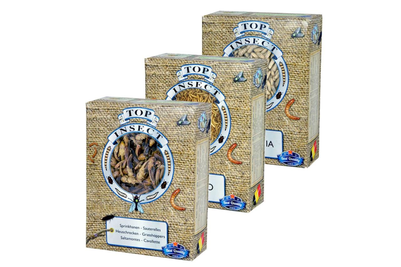 Verse levende meelwormen en buffalo