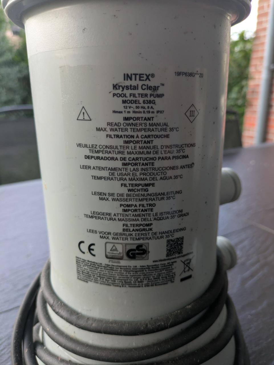 Intex zwembadpomp