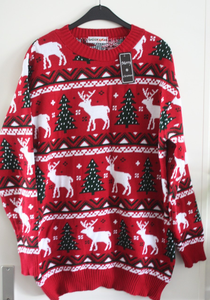 Nieuwe rode kersttrui maat 3xl