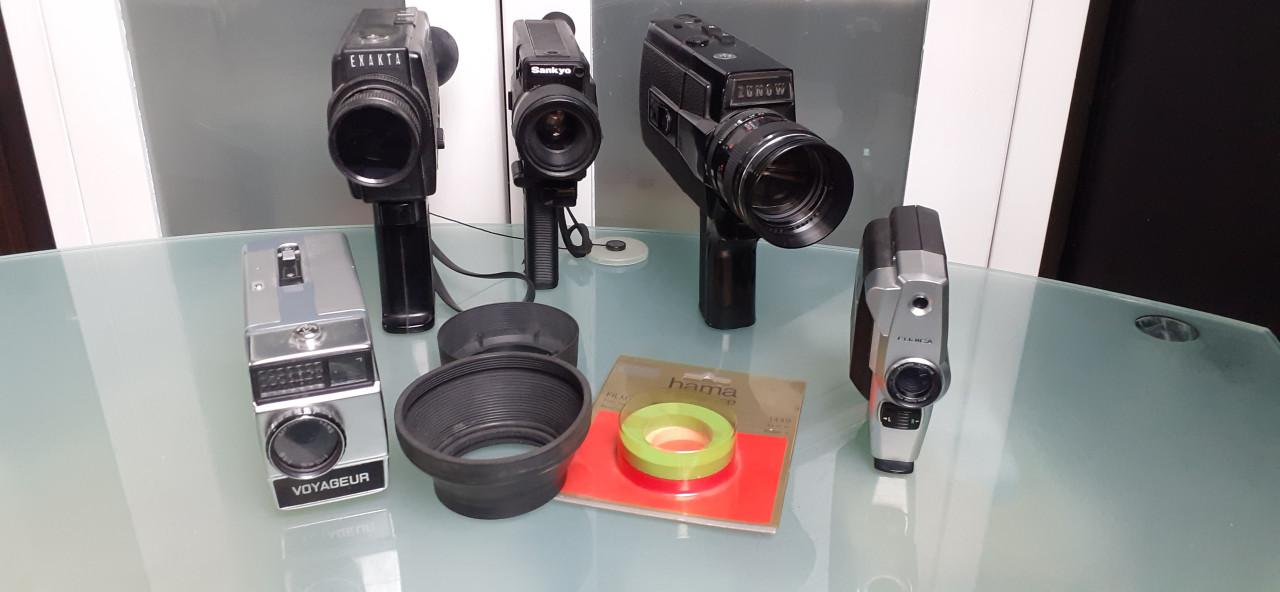 5 stuks analoge super 8 film camera,s met accesoires