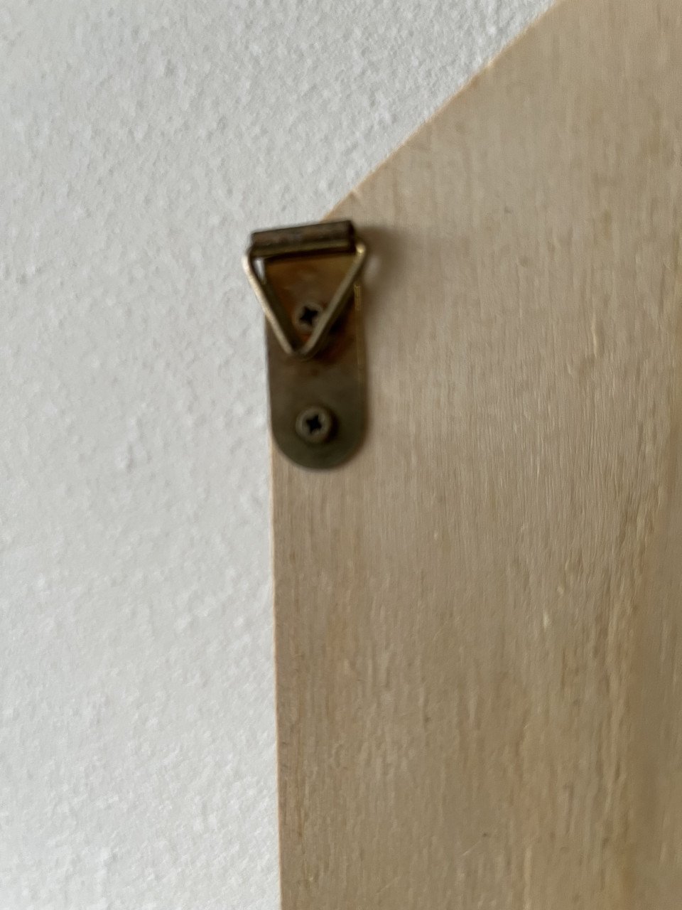 Houten letterbak huis