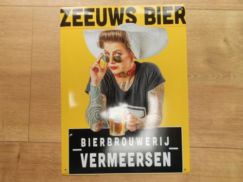 Reclamebord zeeuws bier bierbrouwerij vermeersen.