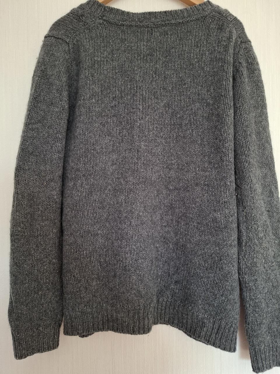 Bijenkorf exclusief trui gebreid grijsgemeleerd. XXL