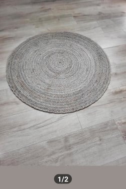 Nieuw jute vloerkleed