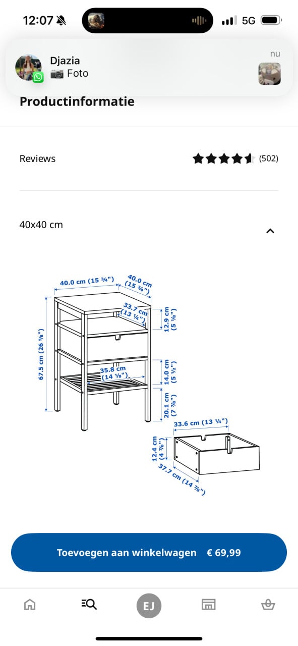 2 nachtkastjes