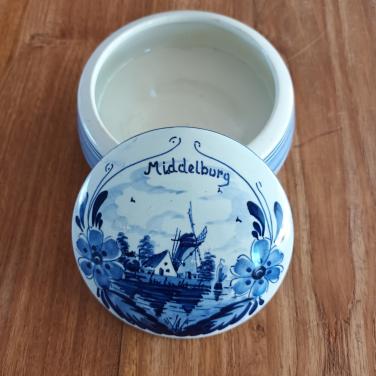 Delfts blauw (bonbon)schaaltje "Middelburg"