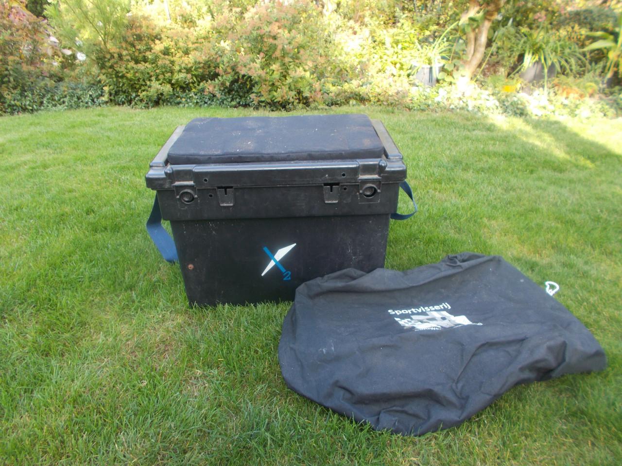 Zeeviskoffer met nieuwe draagriem