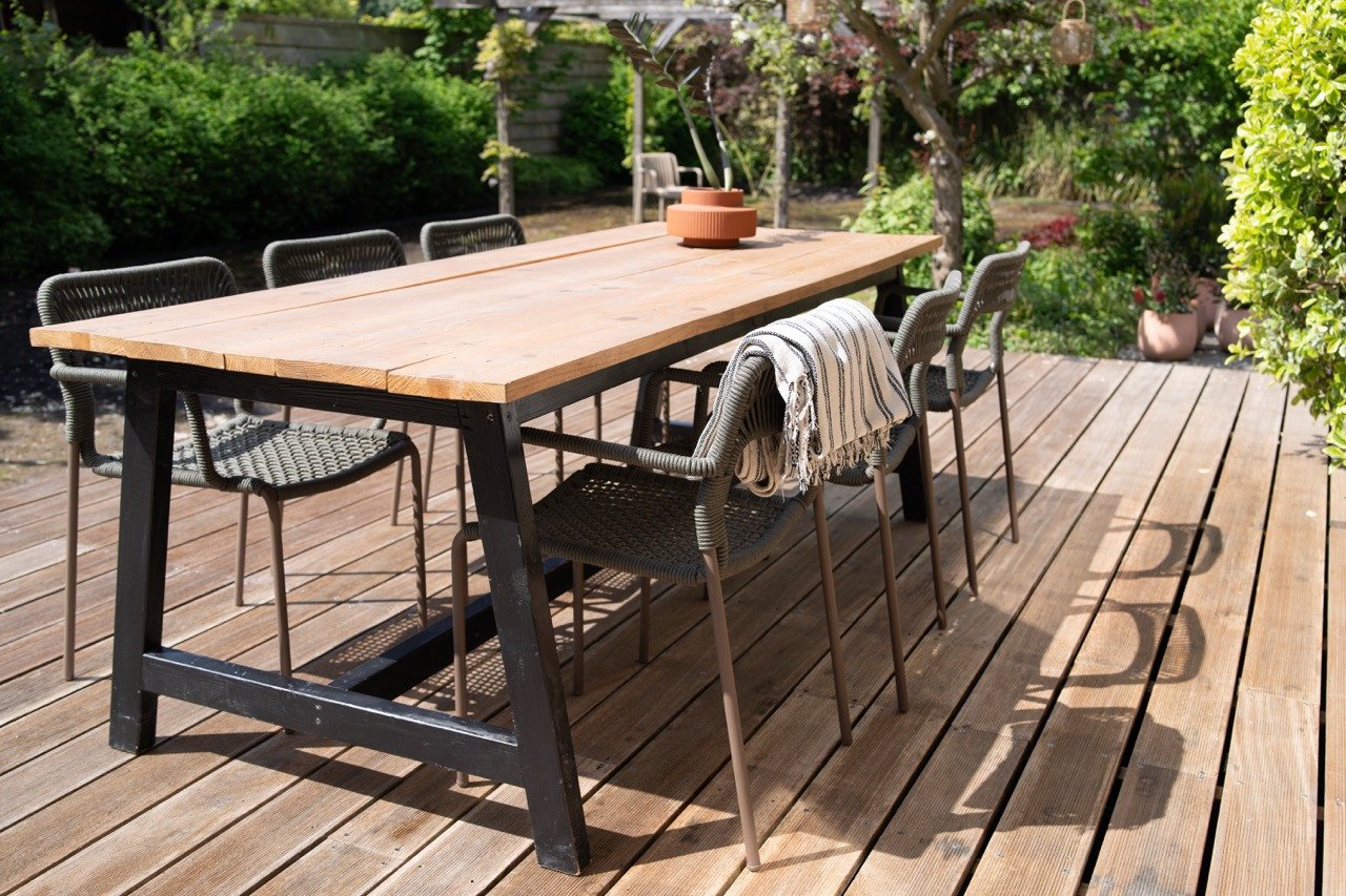 NIEUW 6x Cailin Kave Home tuinstoelen - groen