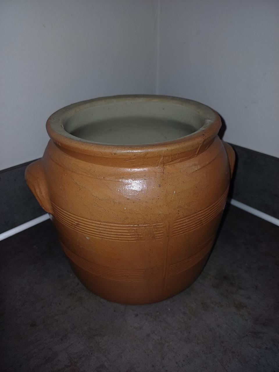Set van 3 gres potten