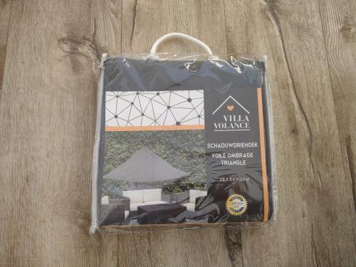 Prachtig nieuw antraciet schaduwdoek, 3,6x3,6x3,6 cm. Doek.