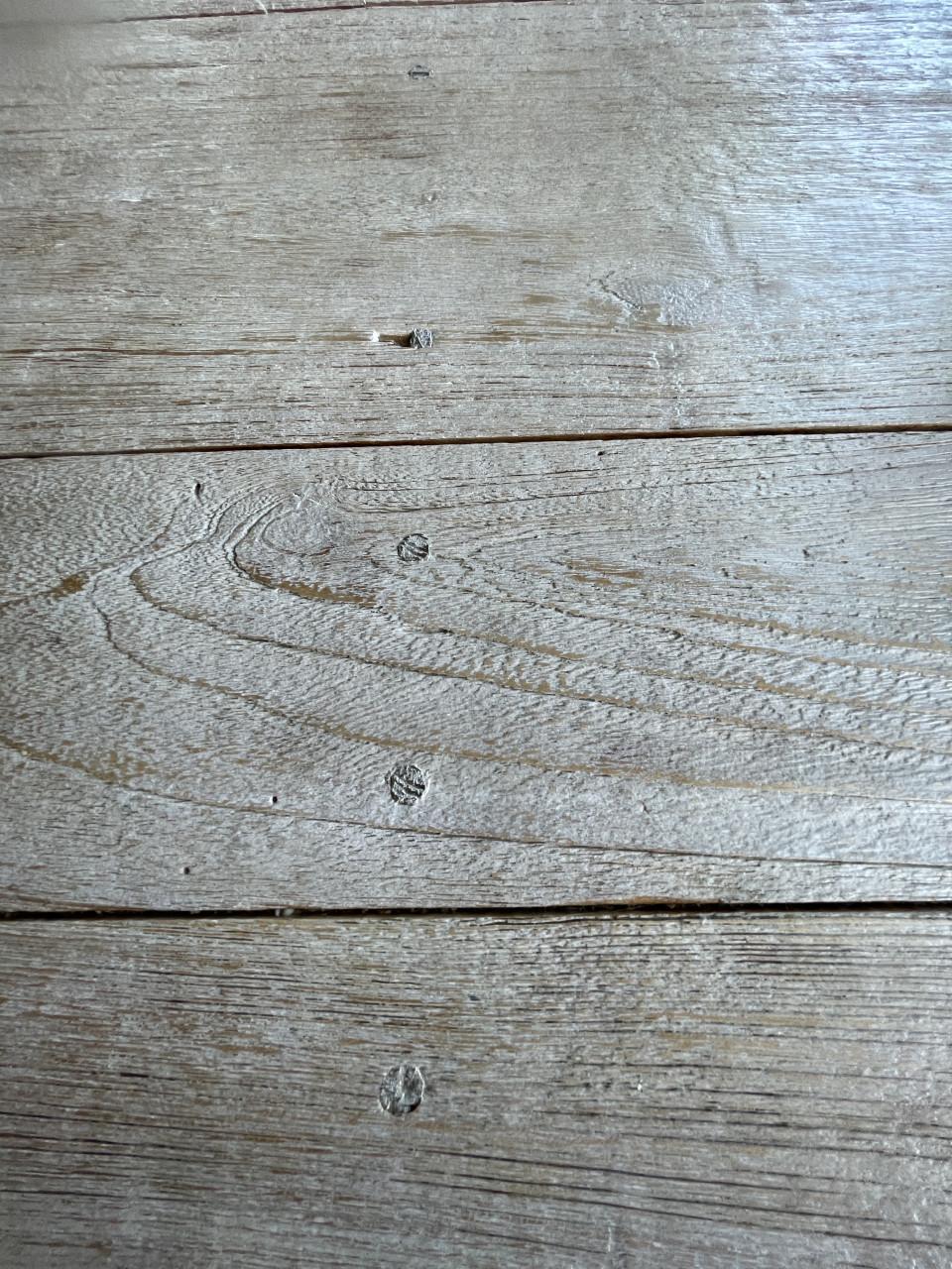 Eetkamer set massief gerecycleerd teak – modern landelijk – whitewash