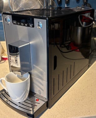 Melitta bonen koffiezetapparaat.