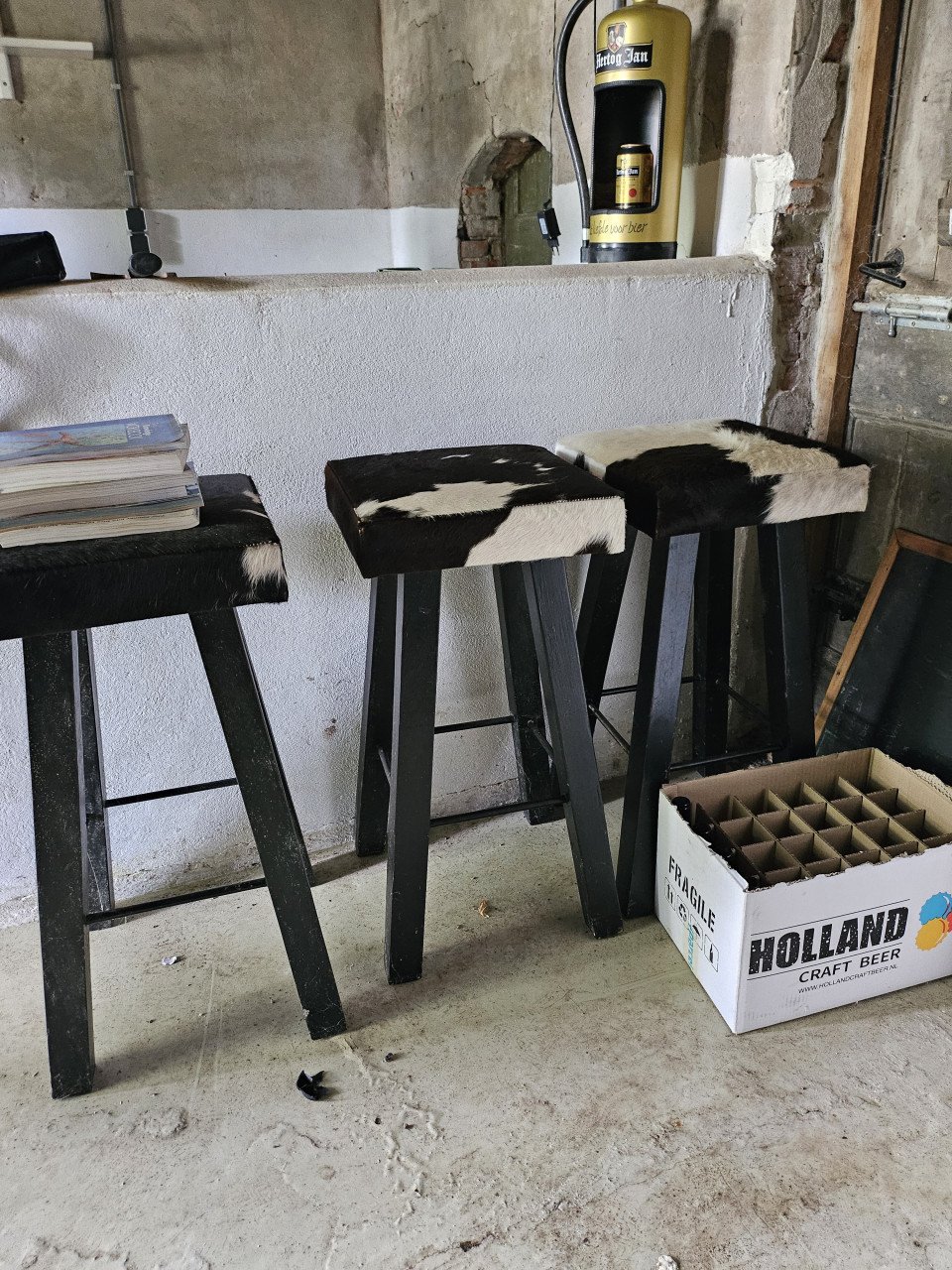 Bartafel en krukken