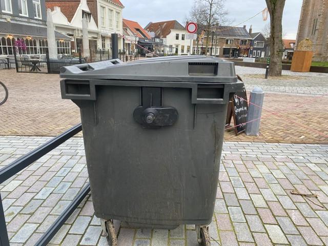 1100 liter GRIJZE AFVALCONTAINER