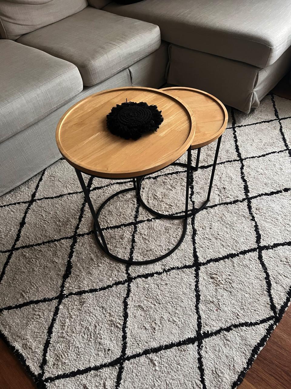 Set van 2 bijzettafels