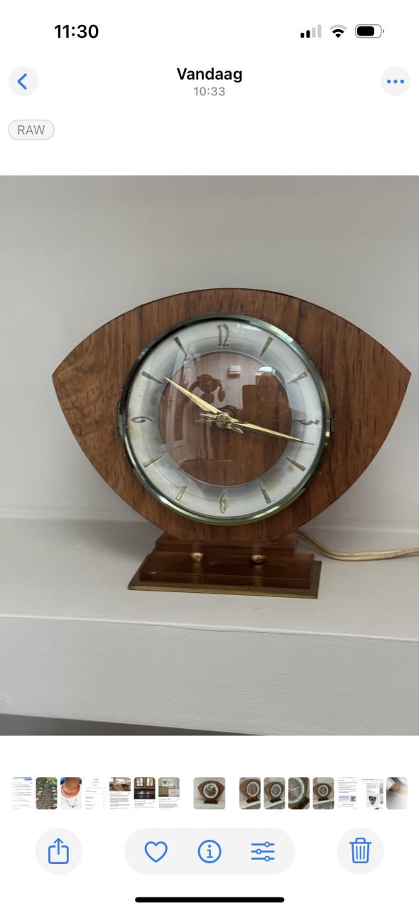 Vintage elektrisch tafelklokje