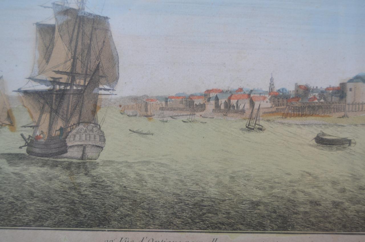 Parijse opticaprent Engels tafereeltje ca 1780