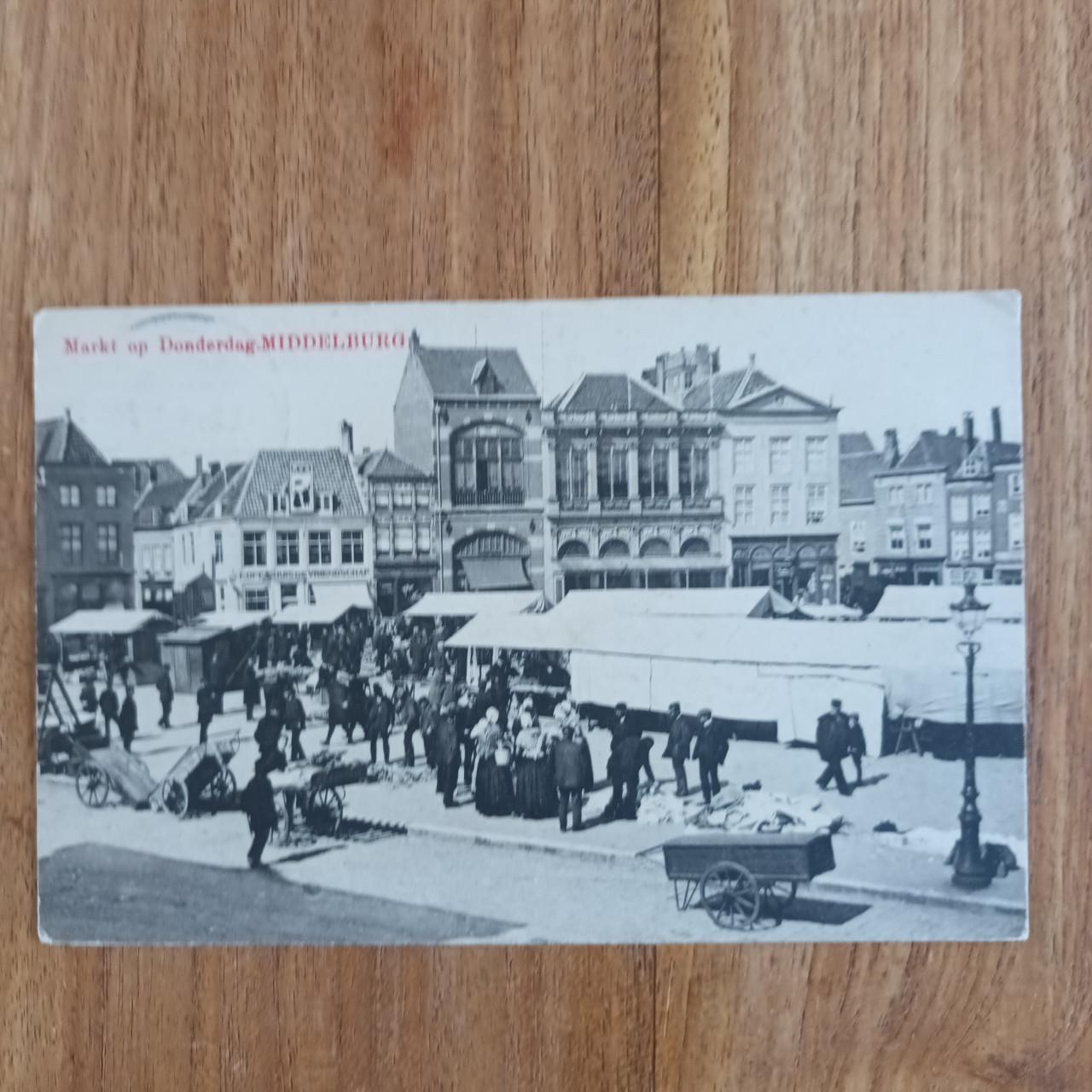 Middelburg, Markt op donderdag 1909