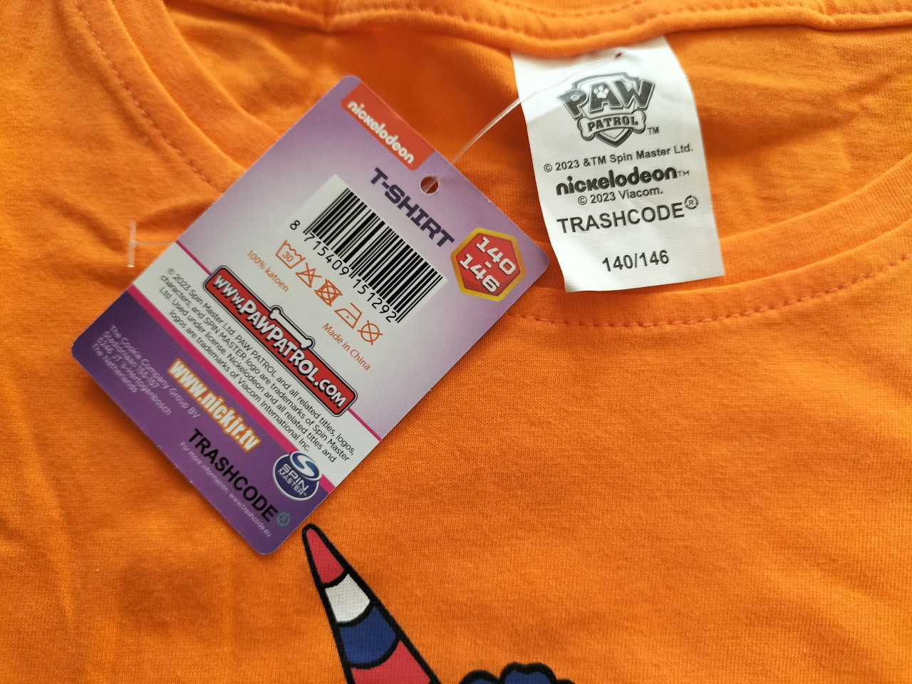 Paw Patrol meisjes shirt voor Koningsdag