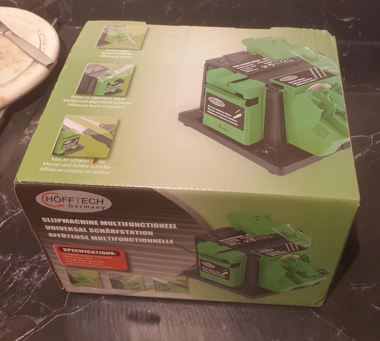 Hofftech Multifunctionele Slijpmachine in verpakking