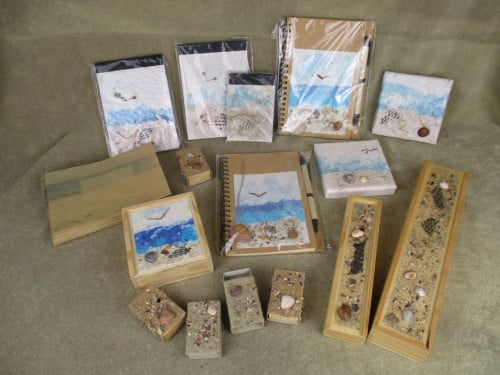 Cadeau pakket met thema zee en strand