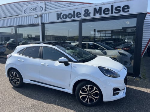 Ford Puma 1.0i ecoboost hybrid 155pk aut st-line , pano dak , winterpack ,