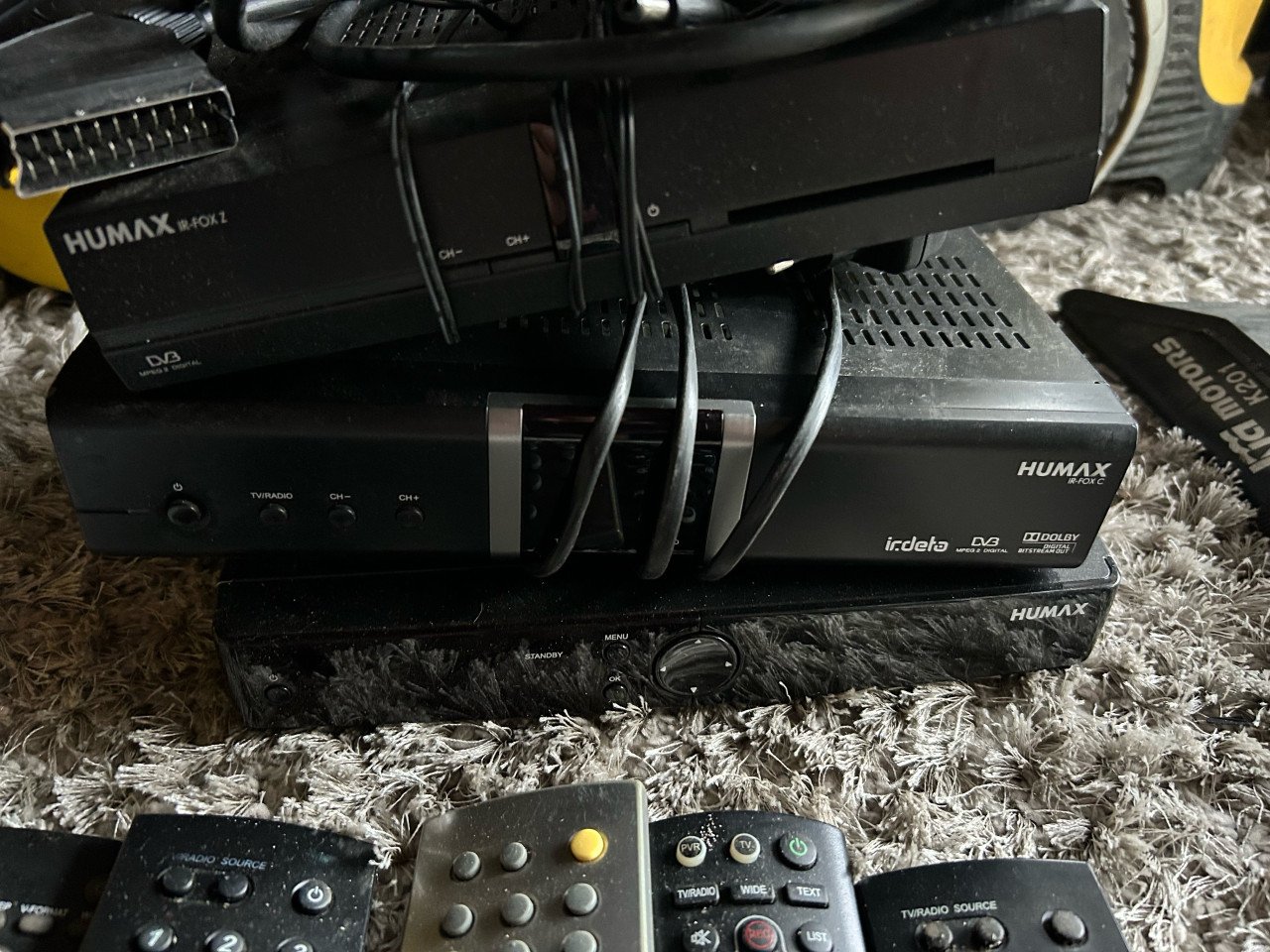 Humax decoders + afstandsbedieningen