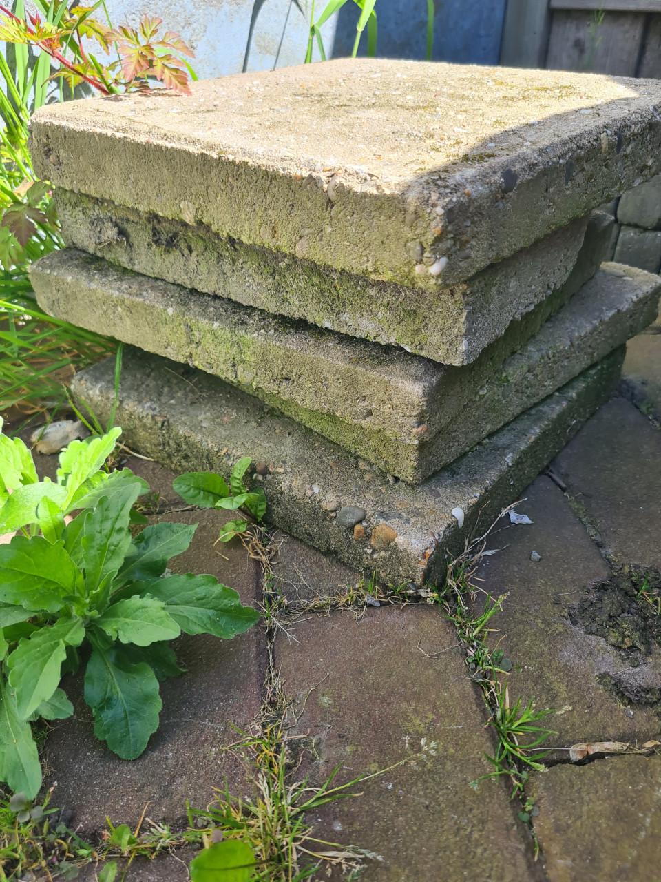 Gratis stoeptegels 4 stuks 30x30cm