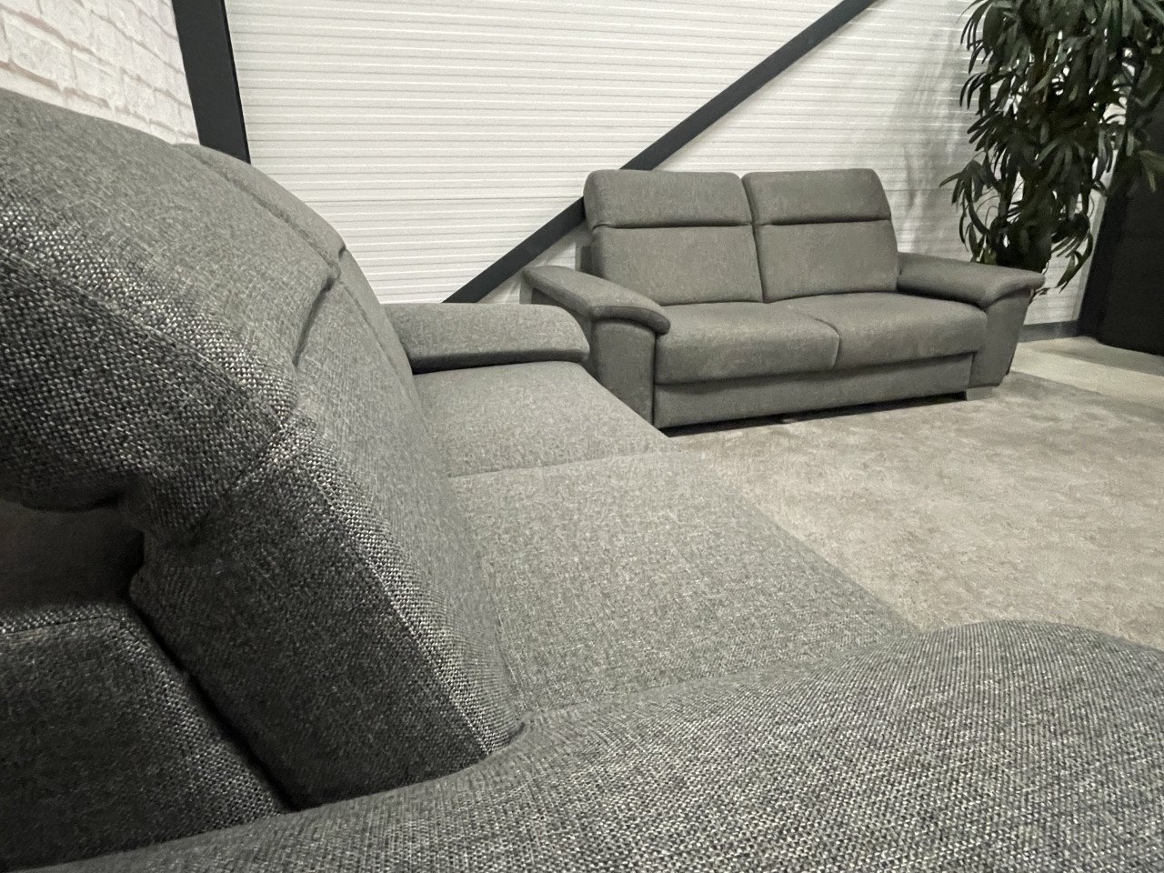 GRATIS LEVERING HEEL NL Design H&H 2x3 Zits Stoffen Bankstel + Slaapfunctie