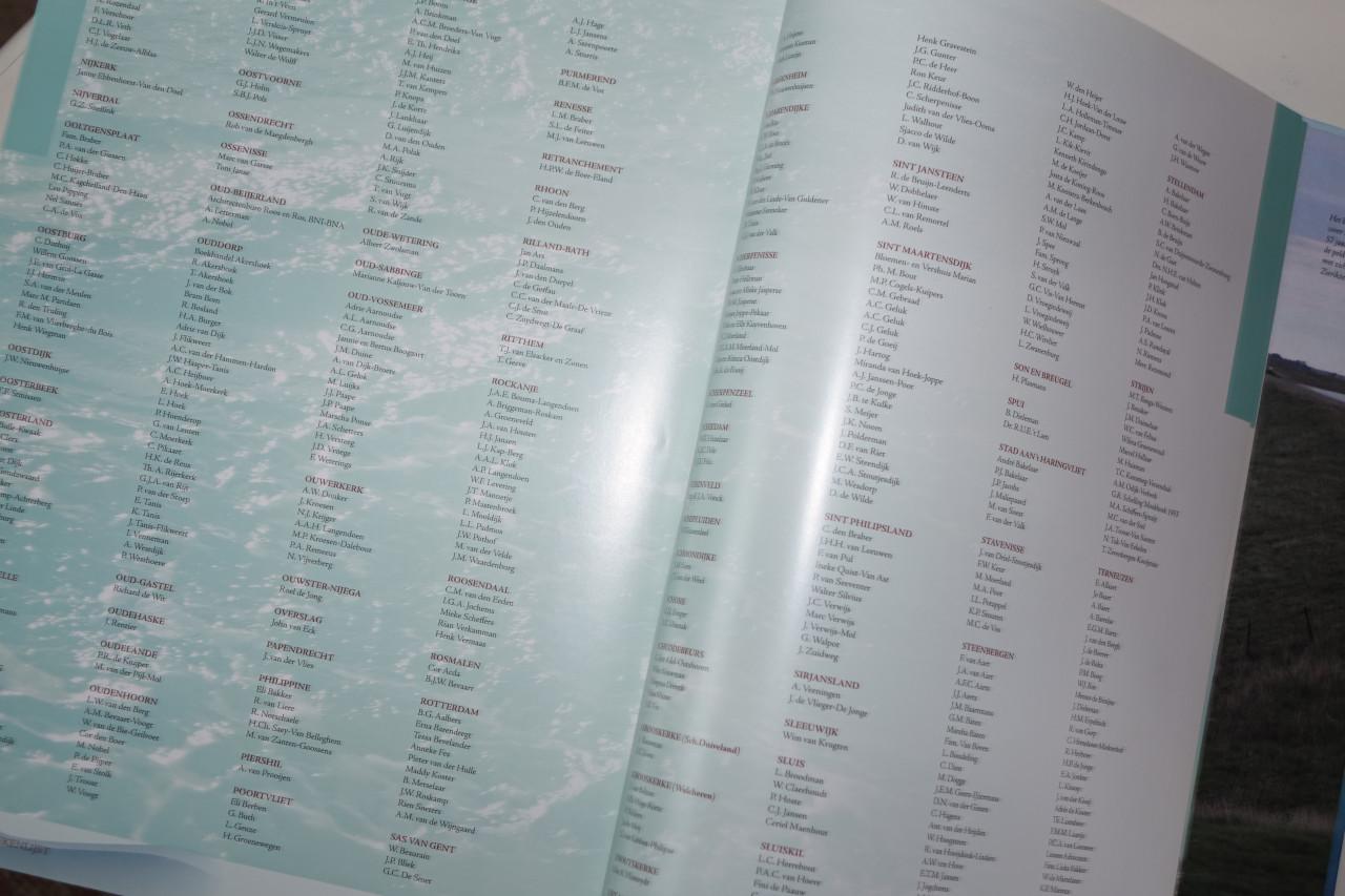 Watersnood Kees Slager boek van 5 kilo over al de dorpen van zeeland