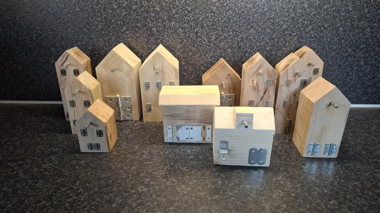 Houten huisjes