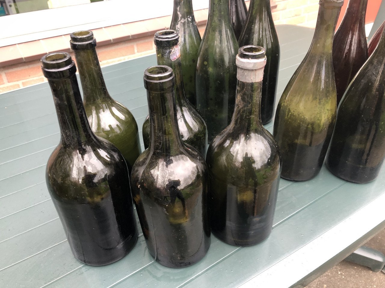 Tuin decoratie zink,glas,enz