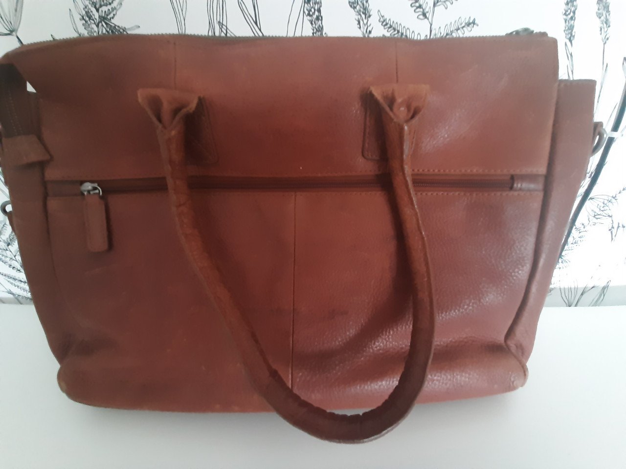 Burkely laptop tas ruw leder