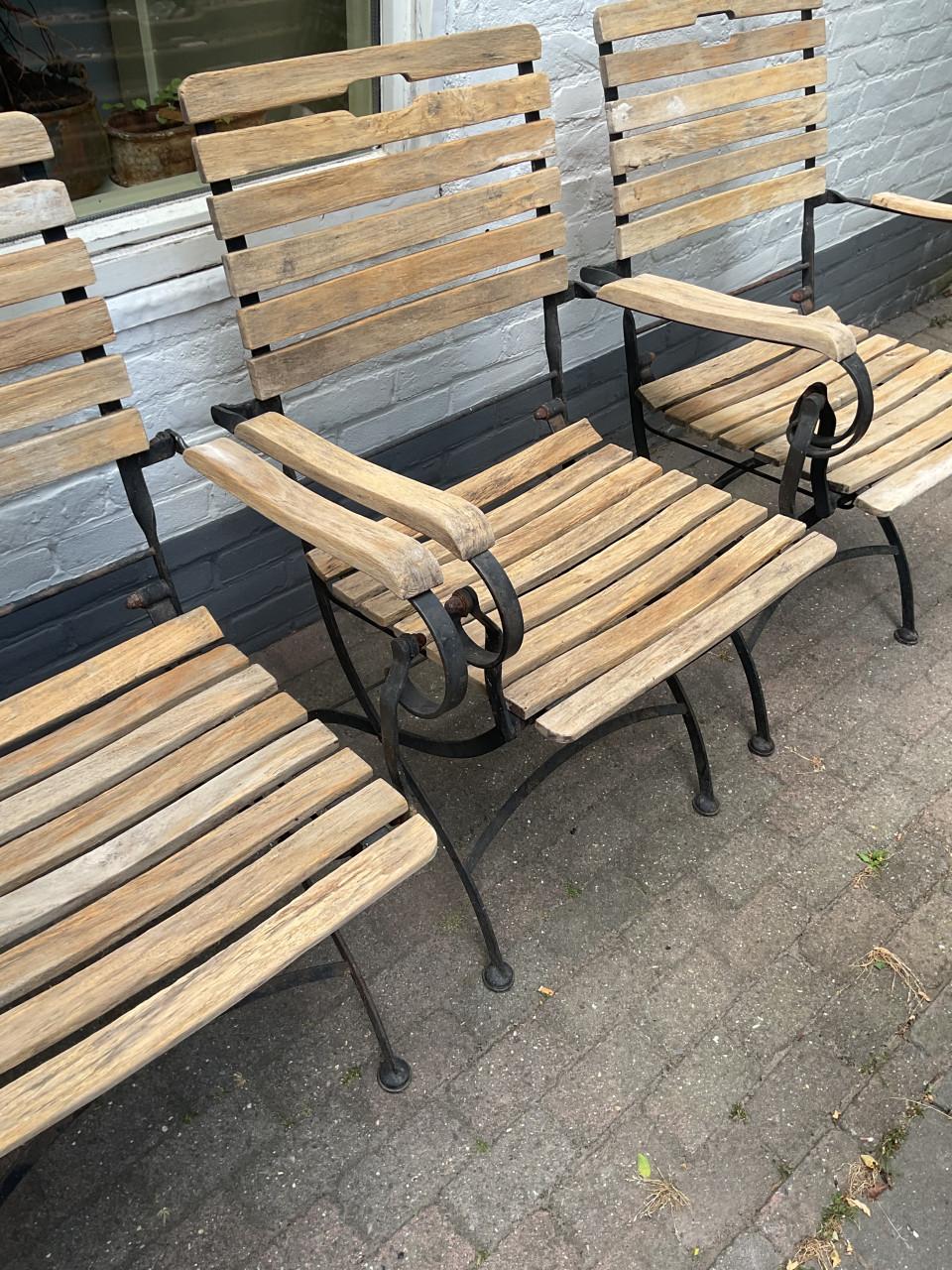 Inklapbare teakstoelen